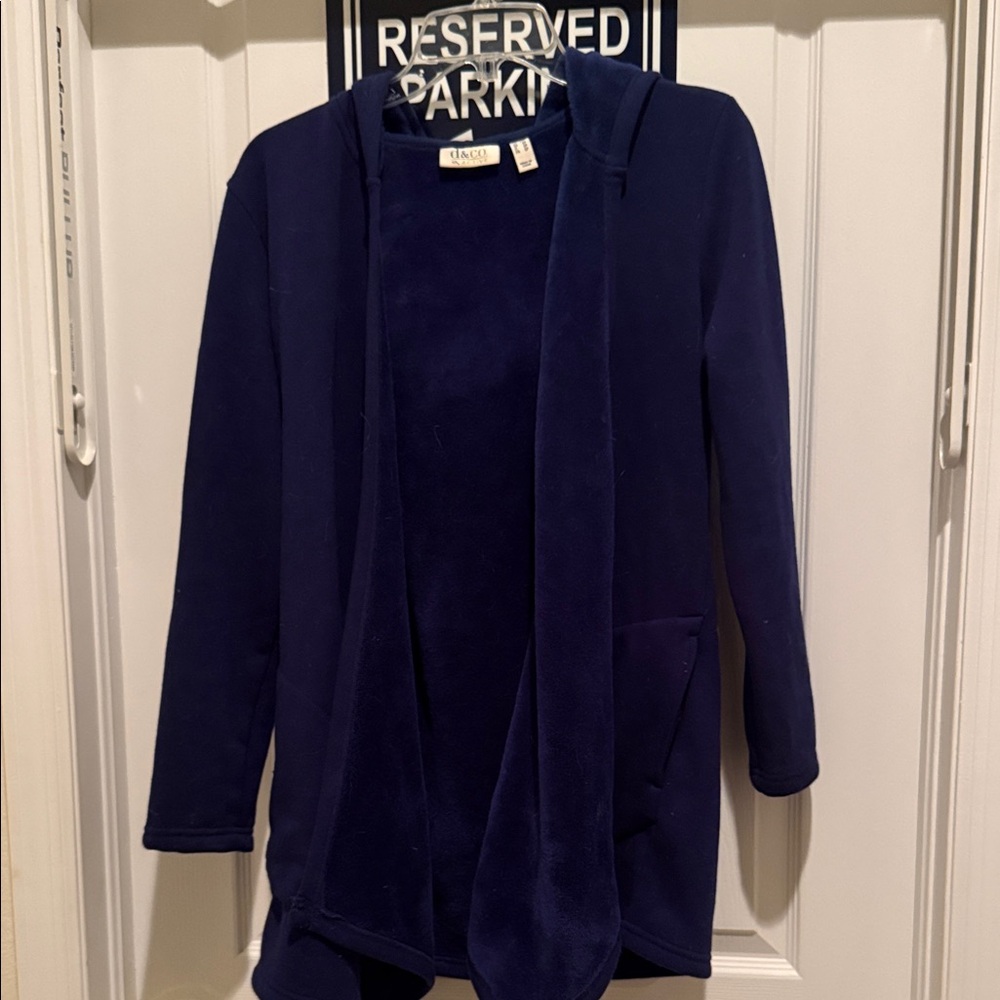 D & Co Active Women's Deep Blue Teddy Jacket